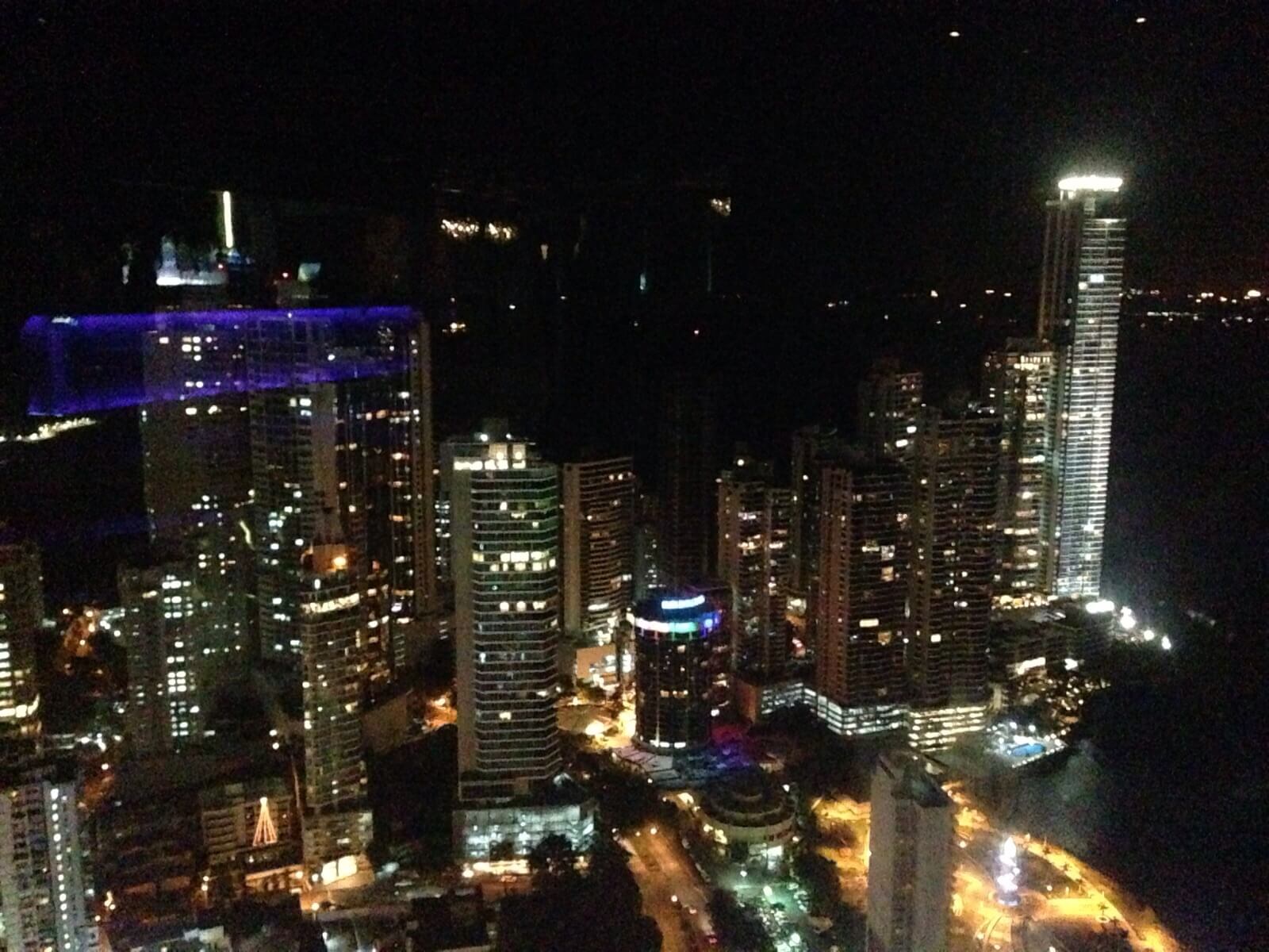 Vista Cidade do Panama a noite
