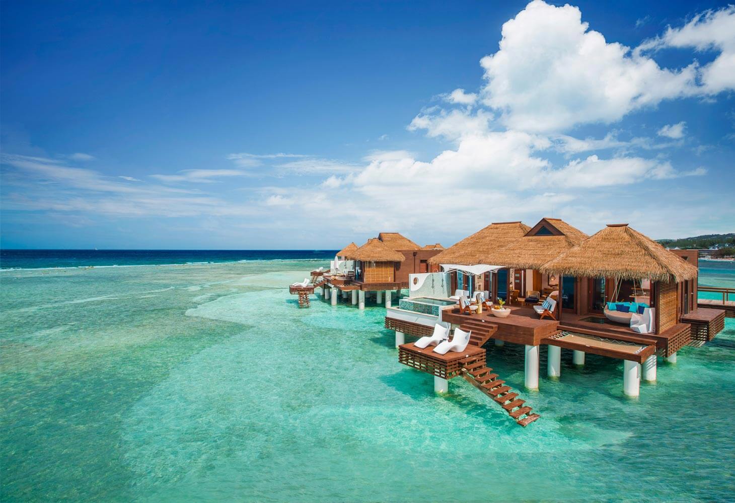 Sandals Royal Caribbean (over the water bungalows). Foto: Sandals Royal Caribbean